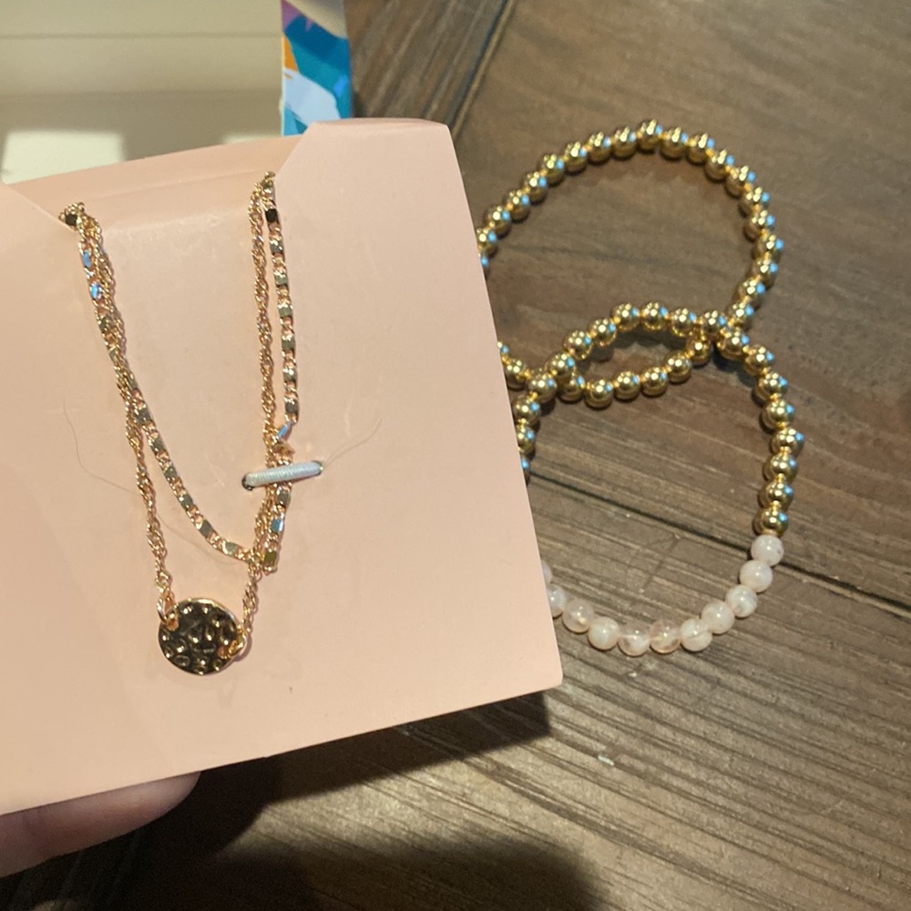 Lily Sky Gold Bracelet Set - Picture 2 of 6